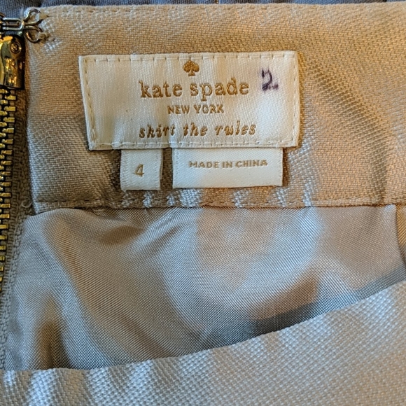 Kate Spade Champagne Silk Skirt - Picture 3 of 6